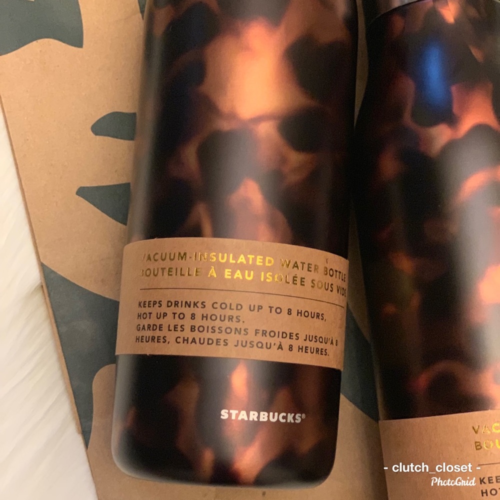 Starbucks Tortoise Shell Insulated Water Bottle - Picture 4 of 8
